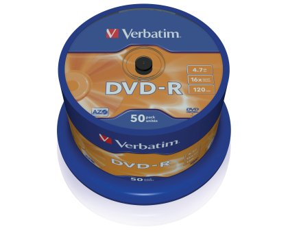 Płyta CD/DVD/Blu-Ray Verbatim 4.7GB 16x CAKE 50szt.